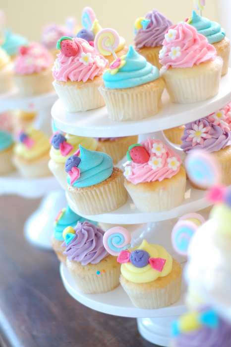 ~Cupcakes in pastel colours~