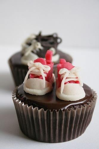 little shoes cupcake